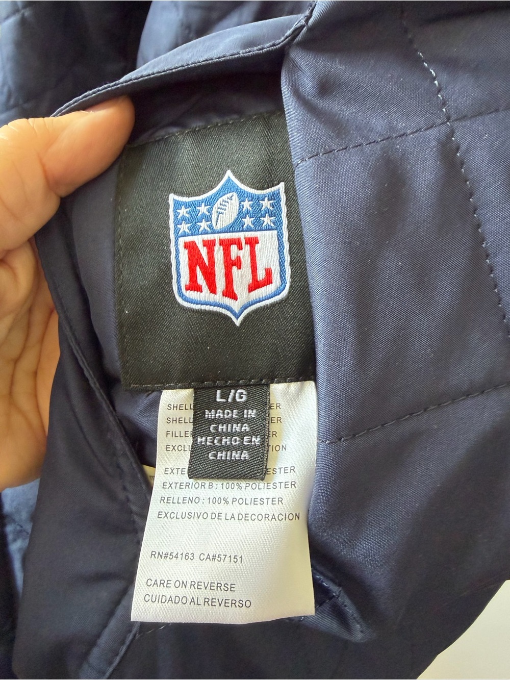 NFL Chicago Bears Reversible Sherpa & Quilted Full Zip Hooded Jacket | Size L - Picture 5 of 15